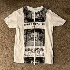 Off White "Impressionism" t-shirt never worn size medium mens virgil abloh